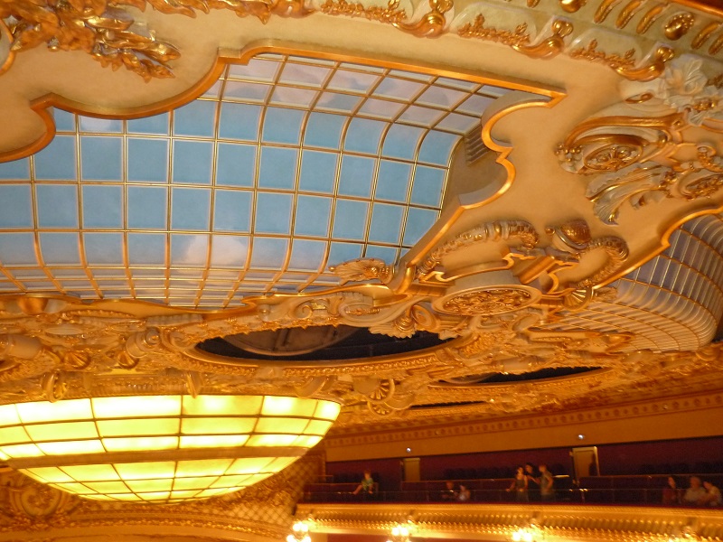 バルセロナ・リセウ劇場の天井