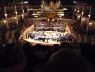 公演後、座席からの眺望